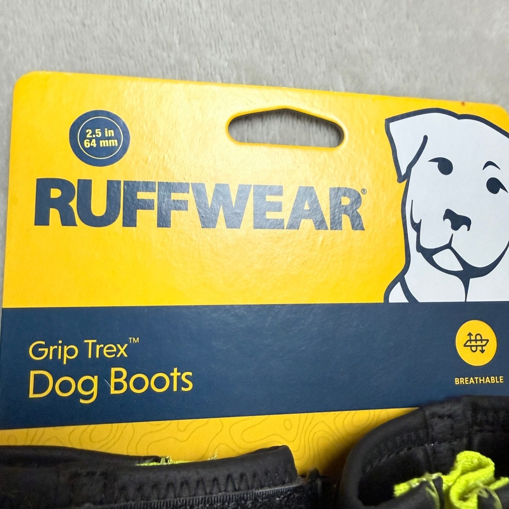 Ruffwear Grip Trex Dog Boots (Lot 2) 2.5" Vibram All-Terrain Strap Hiking NEW - Picture 2 of 5